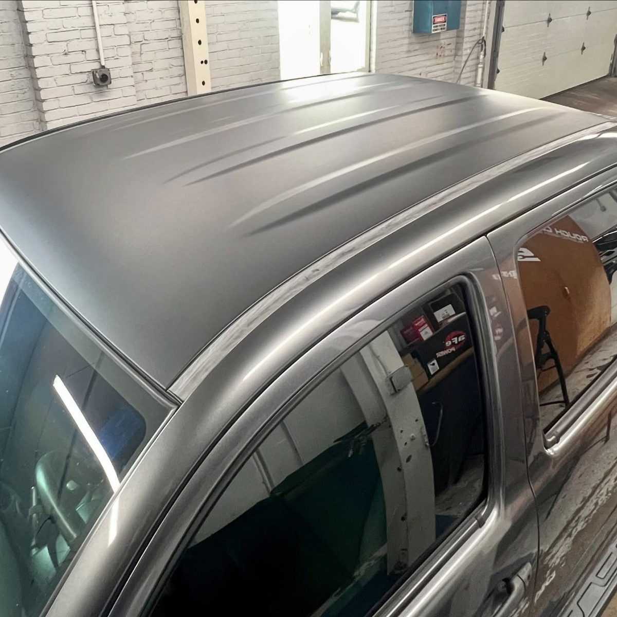 Toyota Tacoma roof after fresh wrap